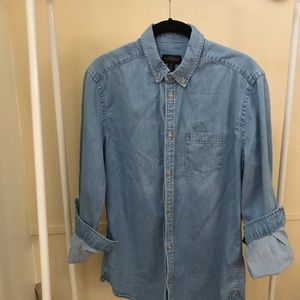 SALE**Men’s Denim Button Down Shirt**